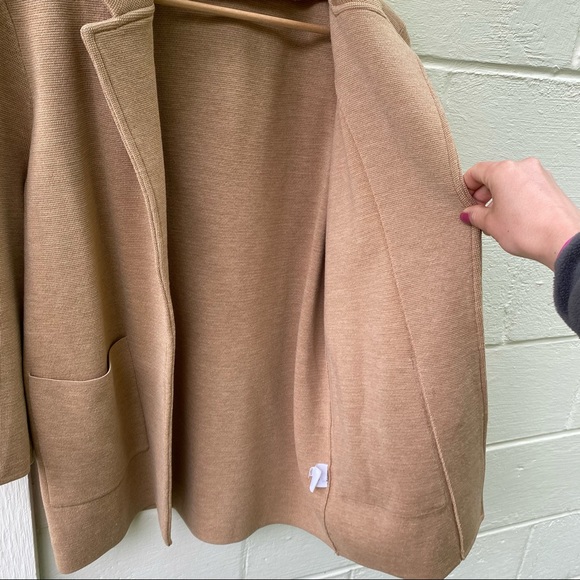 J Crew Sophie Open Front Sweater Blazer Tan Small - Picture 8 of 16
